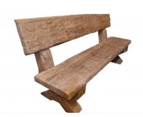 DITON LINIE DŘEVA Lavice s opěradlem DUB arktic 180/70/86cm